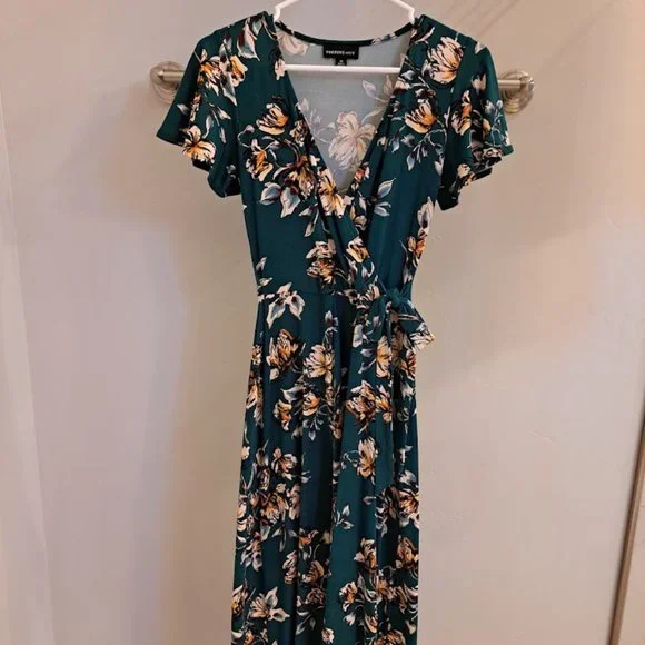 Fortune + Ivy | Dresses | Irene Faux Wrap Brushed Knit Hi Lo Maxi Dress |  Poshmark